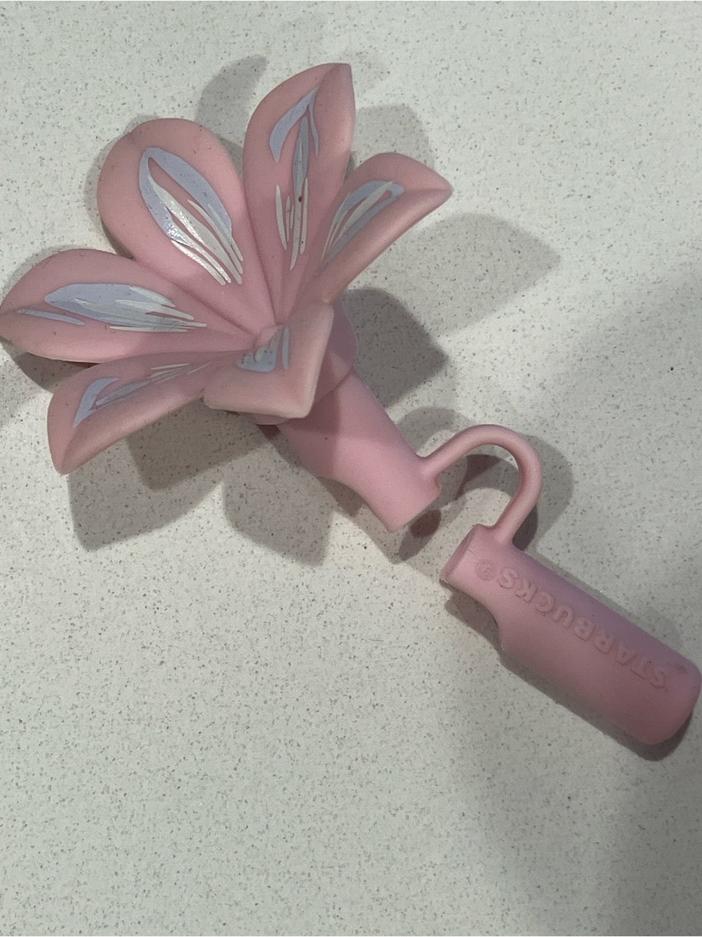 Starbucks Pink Flower straw topper